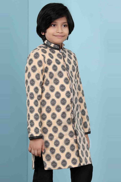 Beige Colour Handloom Silk Jacket BW1070142 B