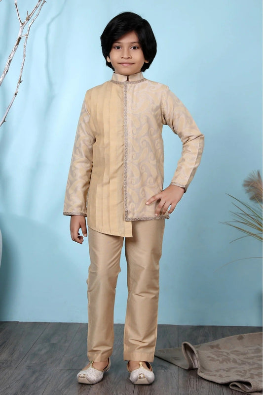 Beige Colour Handloom Silk Kurta Pajama BW1070069