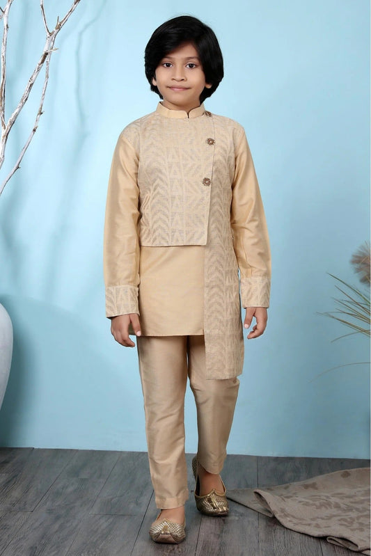 Beige Colour Handloom Silk Kurta Pajama BW1070070