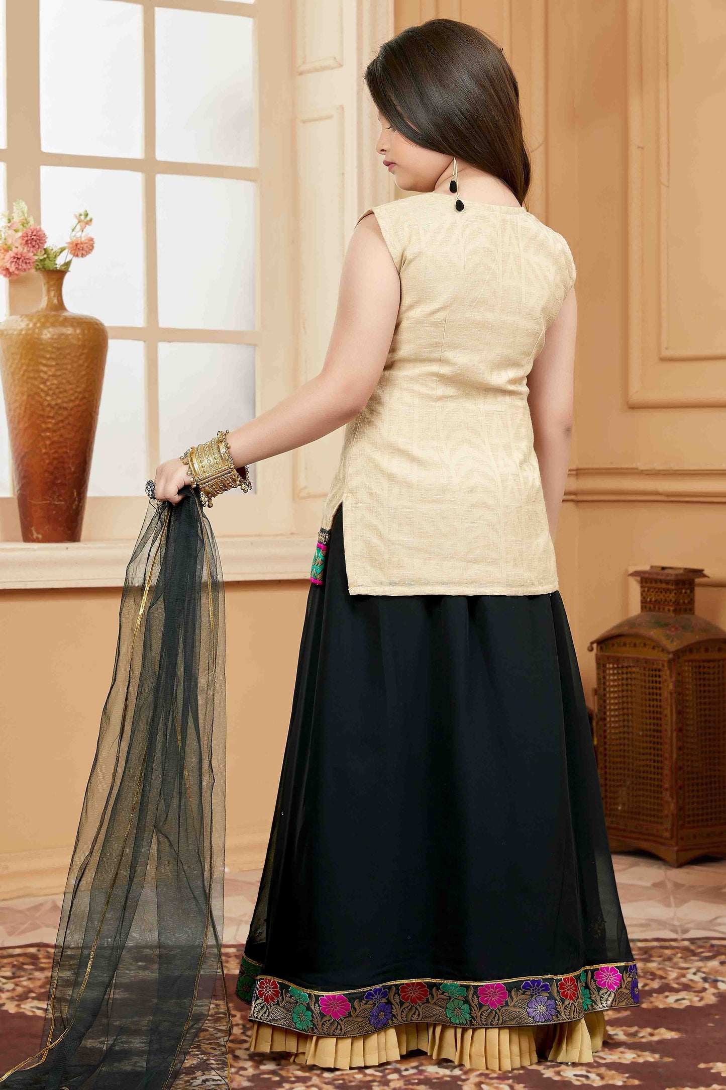 Beige Colour Handloom Silk Lehenga Suit GW1070739 A