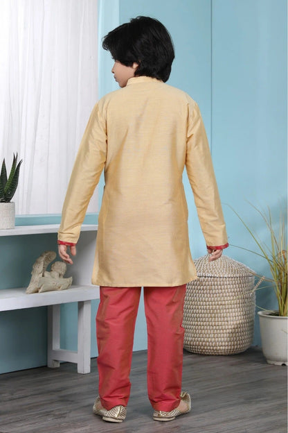 Beige Colour Handloom Silk Sherwani BW1070064 C