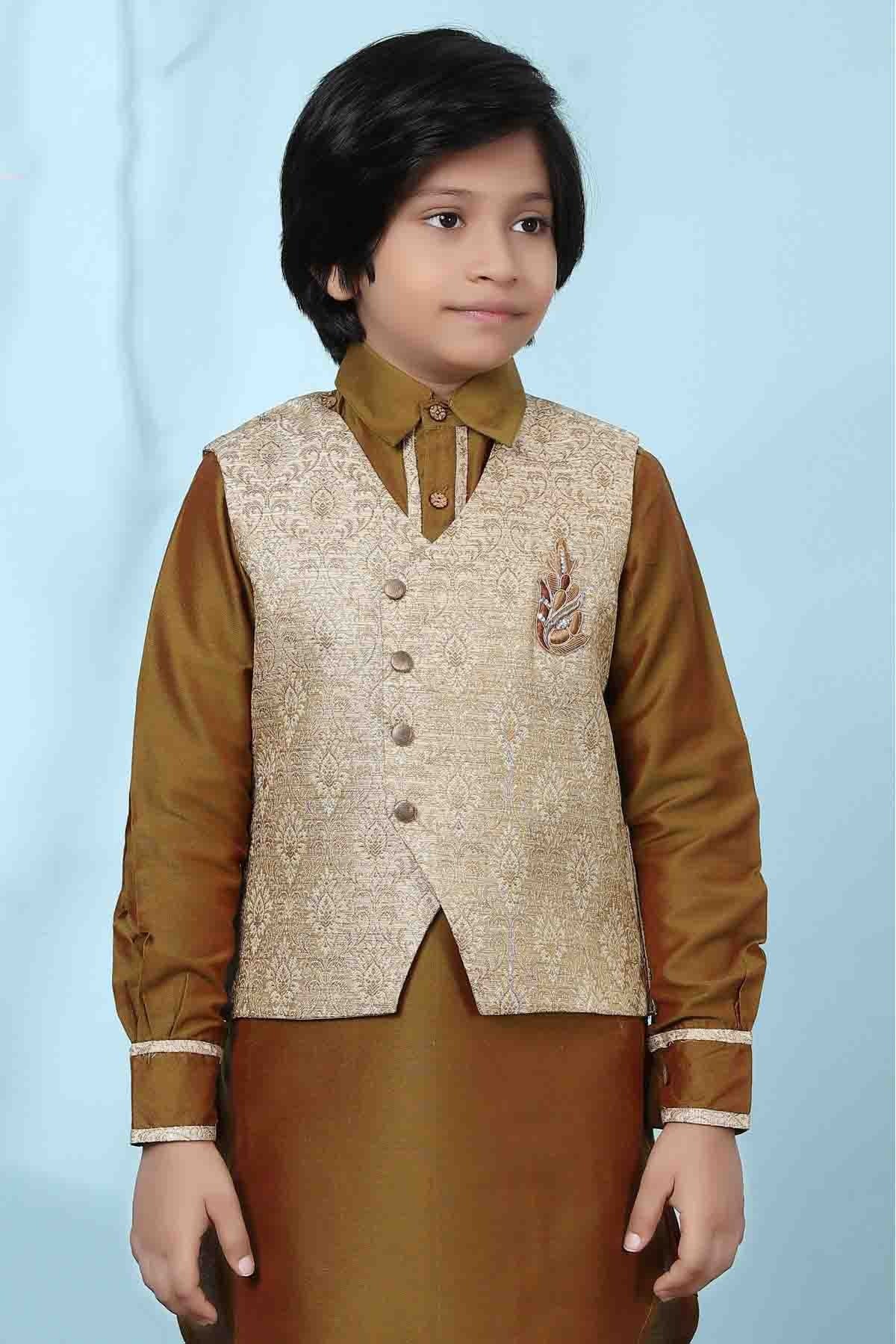 Beige Colour Jacquard Jacket BW1070119