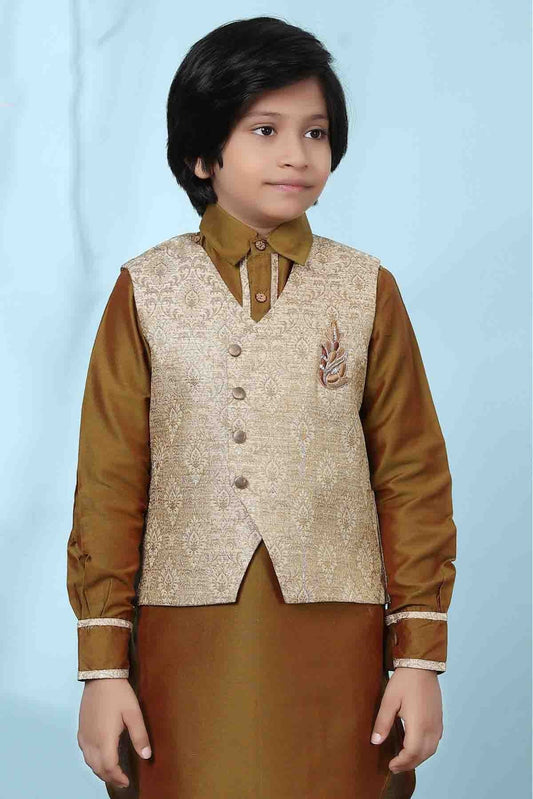 Beige Colour Jacquard Jacket BW1070119