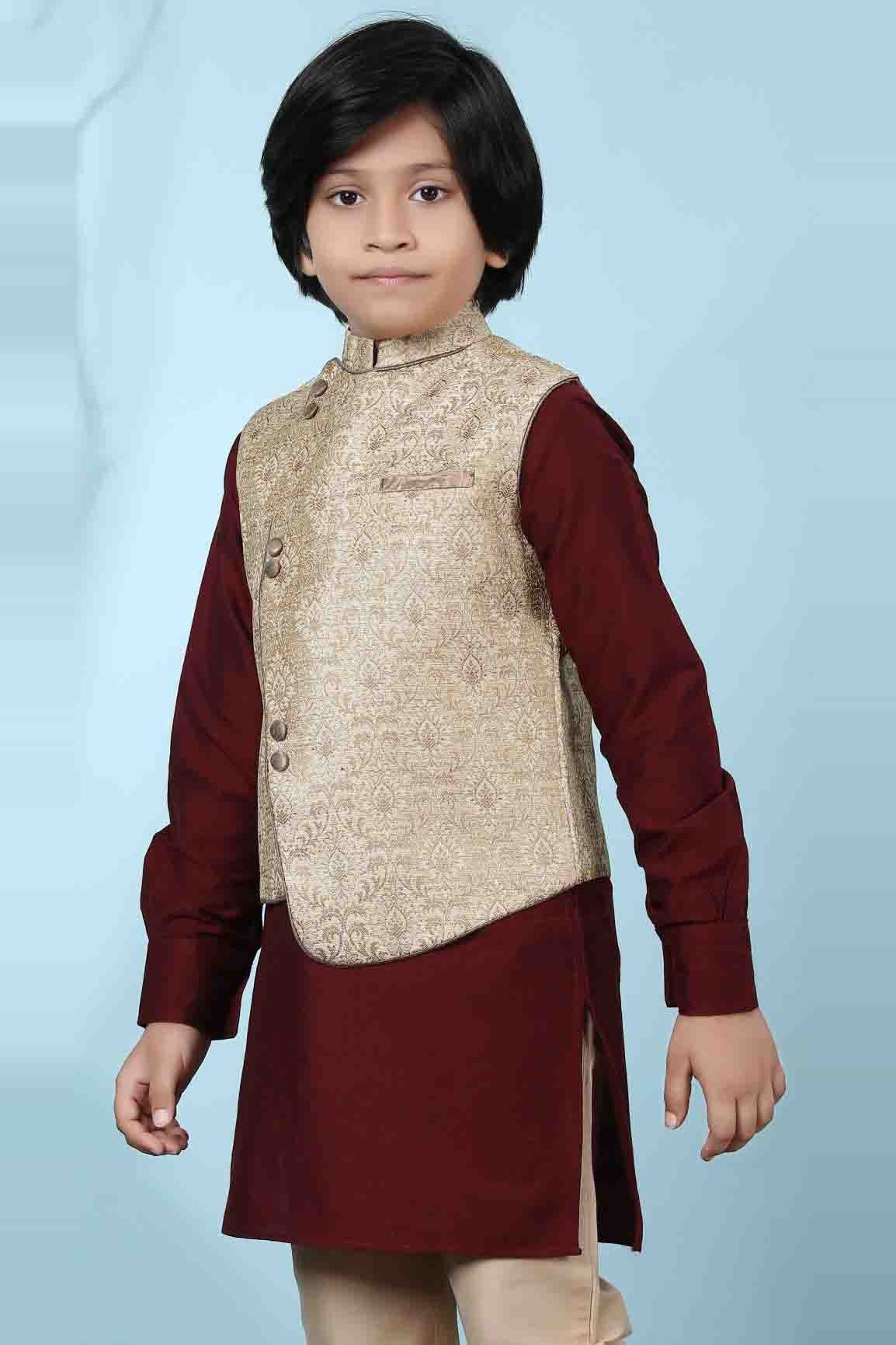 Beige Colour Jacquard Jacket BW1070120 A