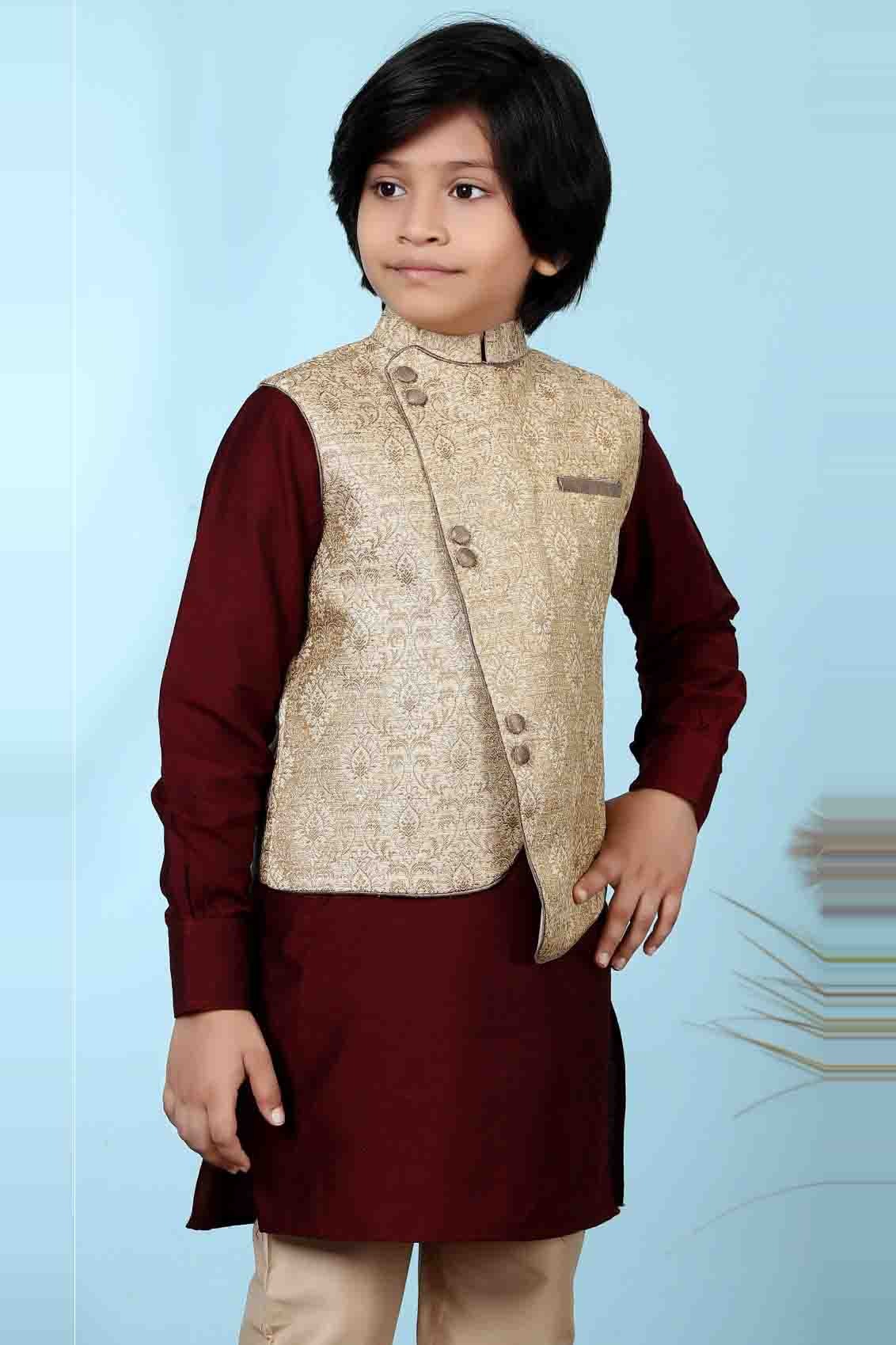 Beige Colour Jacquard Jacket BW1070120 B