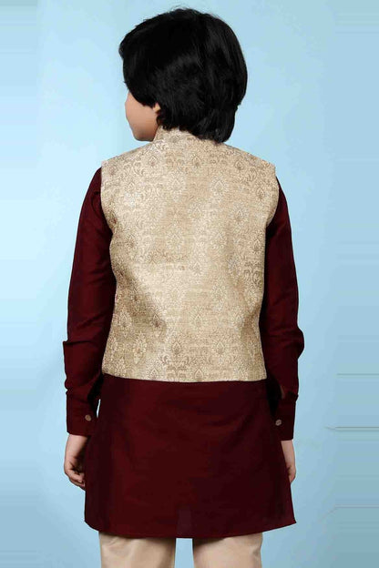 Beige Colour Jacquard Jacket BW1070120 C