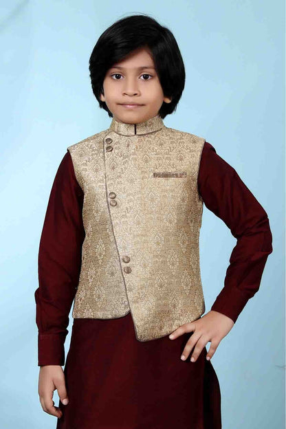 Beige Colour Jacquard Jacket BW1070120