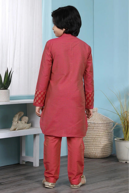 Beige Colour Jacquard Sherwani BW1070063 C