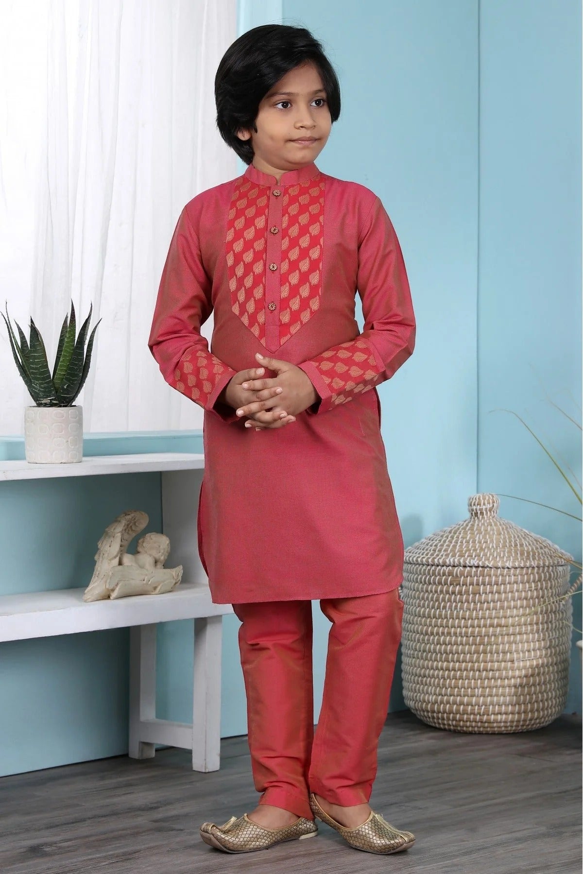 Beige Colour Jacquard Sherwani BW1070063