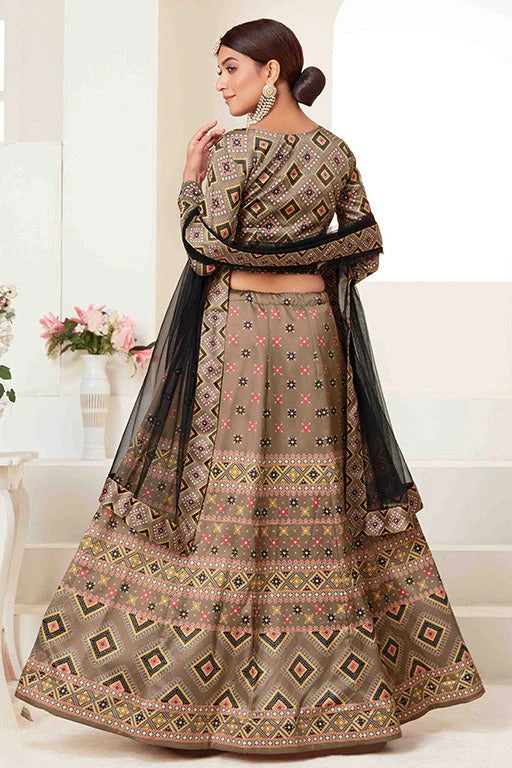 Beige Colour Silk Designer Lehenga Choli LC1240090 A