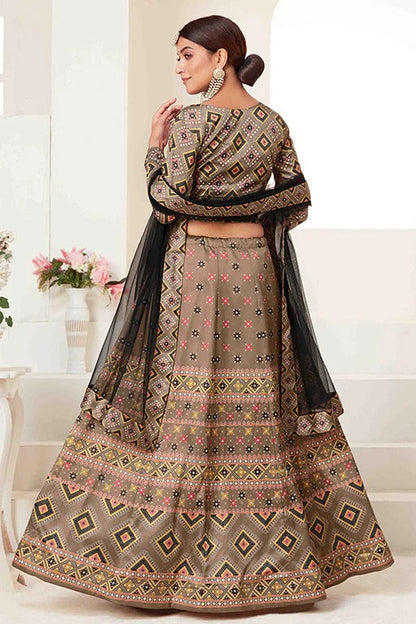 Beige Colour Silk Designer Lehenga Choli LC1240090 A