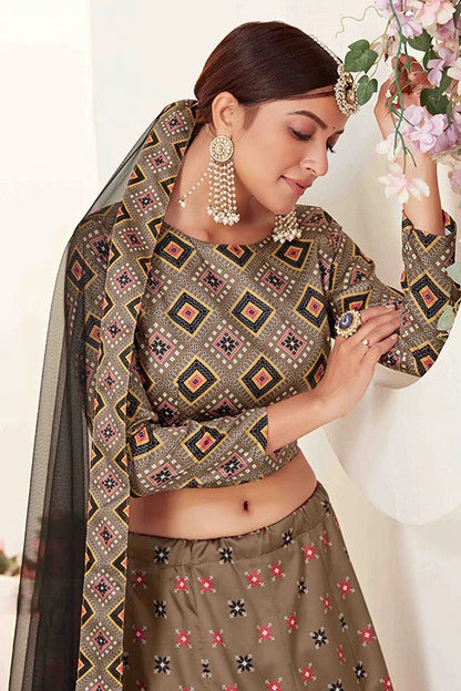 Beige Colour Silk Designer Lehenga Choli LC1240090 B