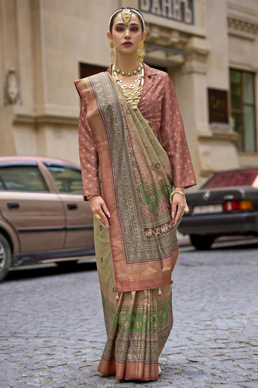 Beige Colour Silk Traditional Saree SD1111922