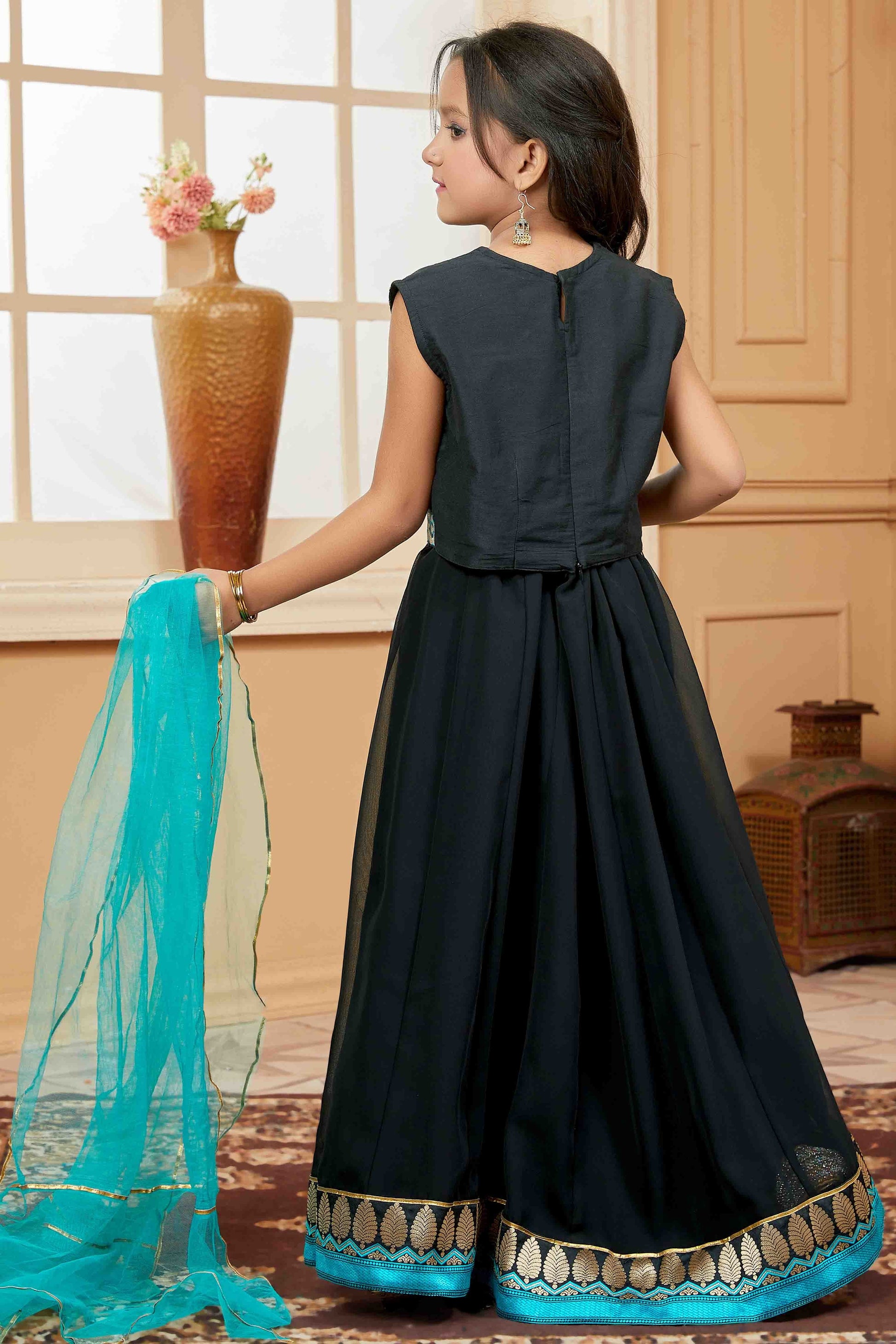 Black  Colour Faux Georgette Lehenga Choli GW1070742 A