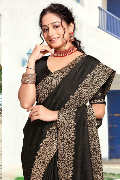 Black Colour Art Silk Designer Saree SD1121832 A