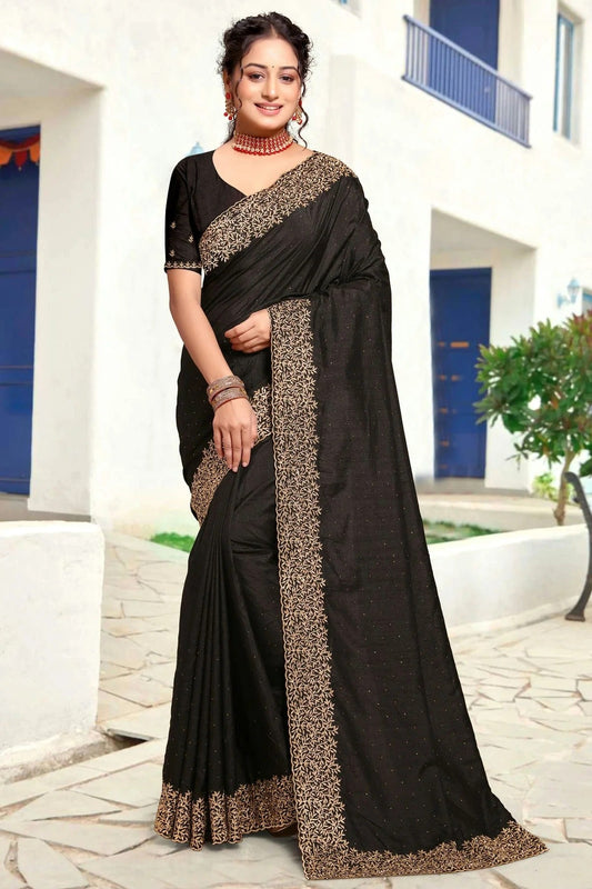 Black Colour Art Silk Designer Saree SD1121832