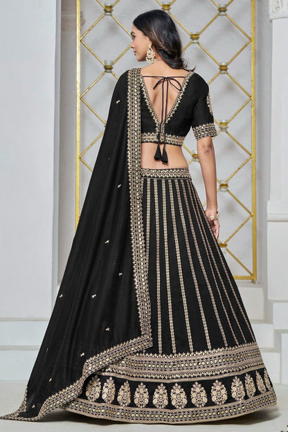 Black Colour Art Silk Lehenga Choli LC1050641 A