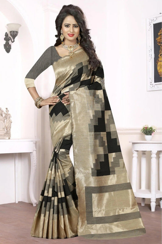Black Colour Banarasi Art Silk Woven Saree SD1120163