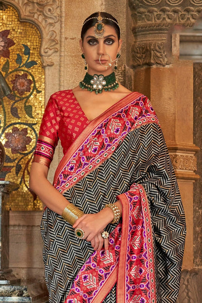 Black Colour Banarasi Silk Saree SD1110268 A
