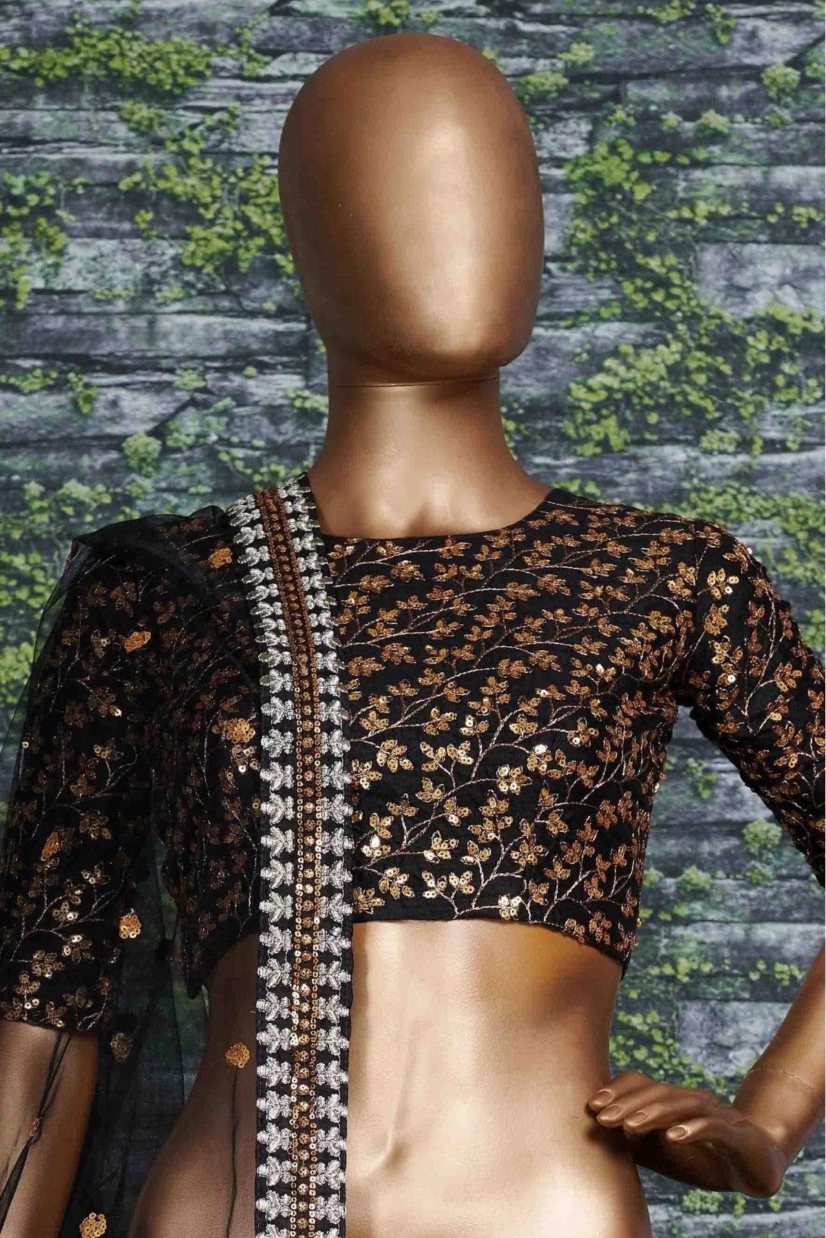 Black Colour Banglori Silk Lehenga Choli LC1010011 B