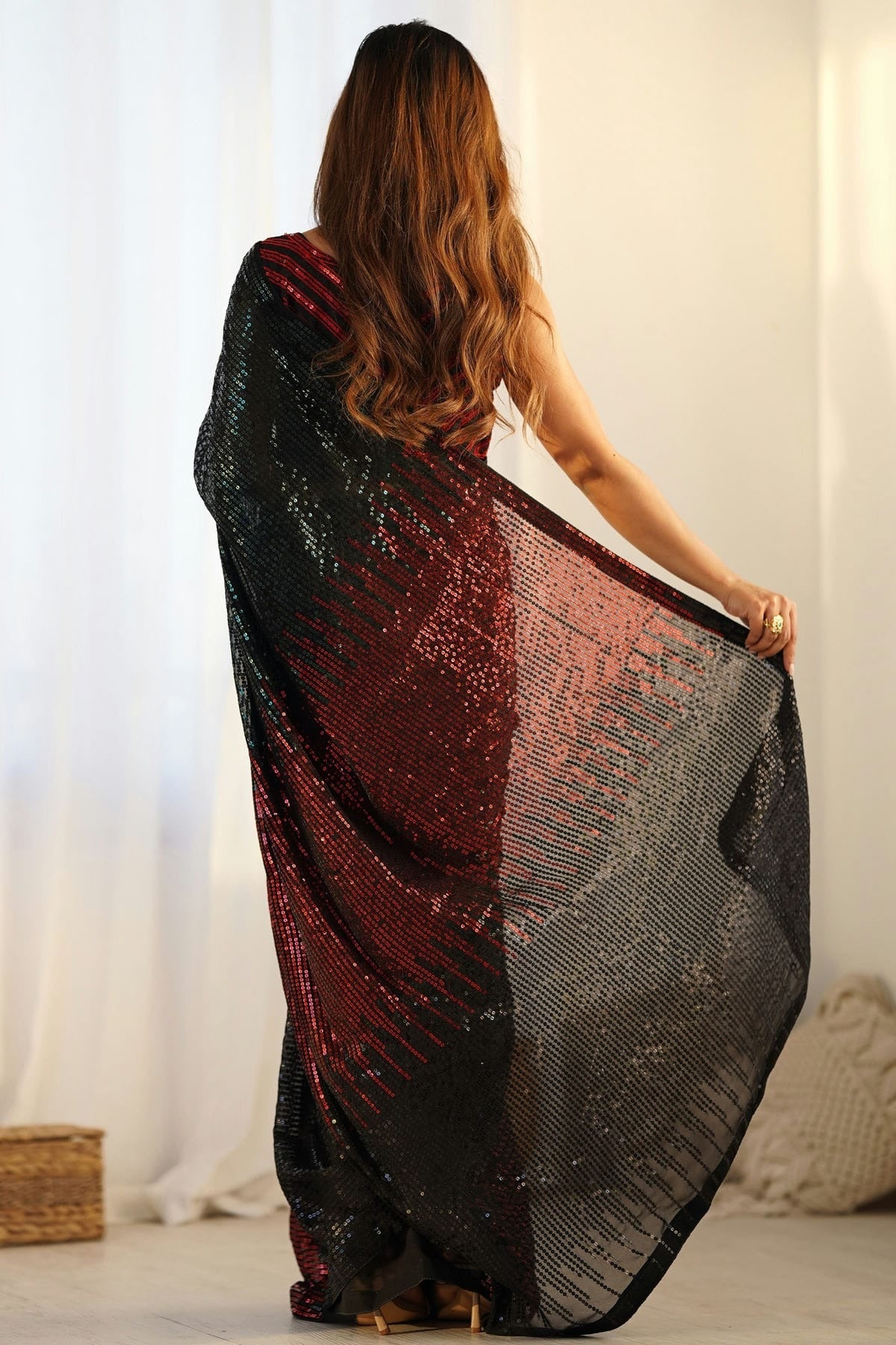 Black Colour Georgette Designer Saree SD1111946 A