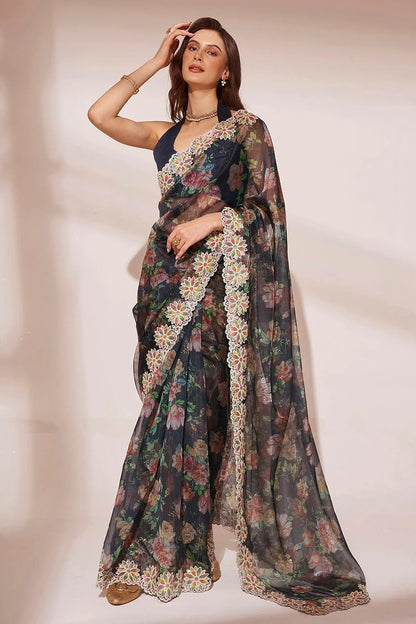 Black Colour Jimmy Choo Saree SD1110441