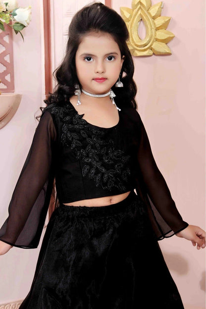 Black Colour Organza Party Wear Lehenga Choli GW1070008 B