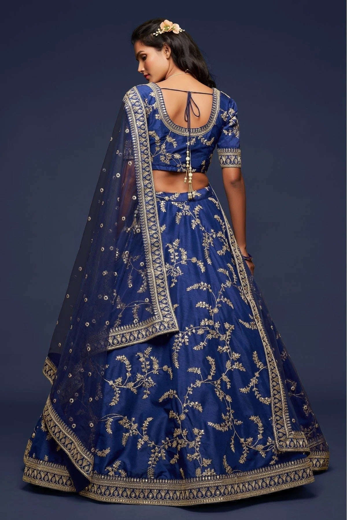 Blue Colour Art Silk Lehenga Choli LC1010107 A