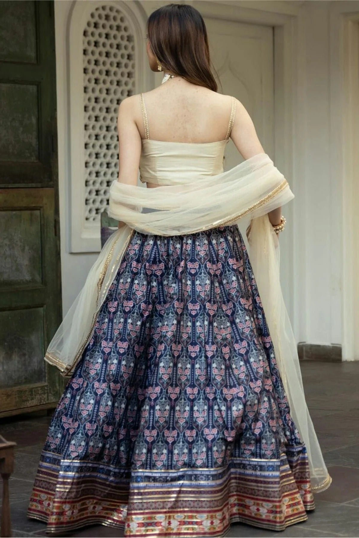 Blue Colour Art Silk Lehenga Choli LC1010296 1