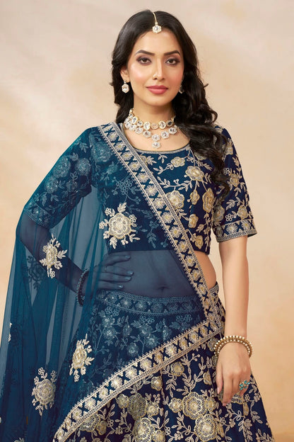 Blue Colour Art Silk Lehenga Choli LC1050635 B