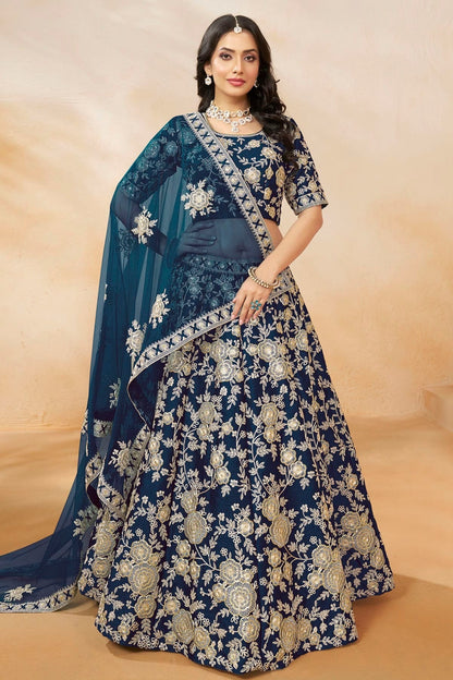 Blue Colour Art Silk Lehenga Choli LC1050635