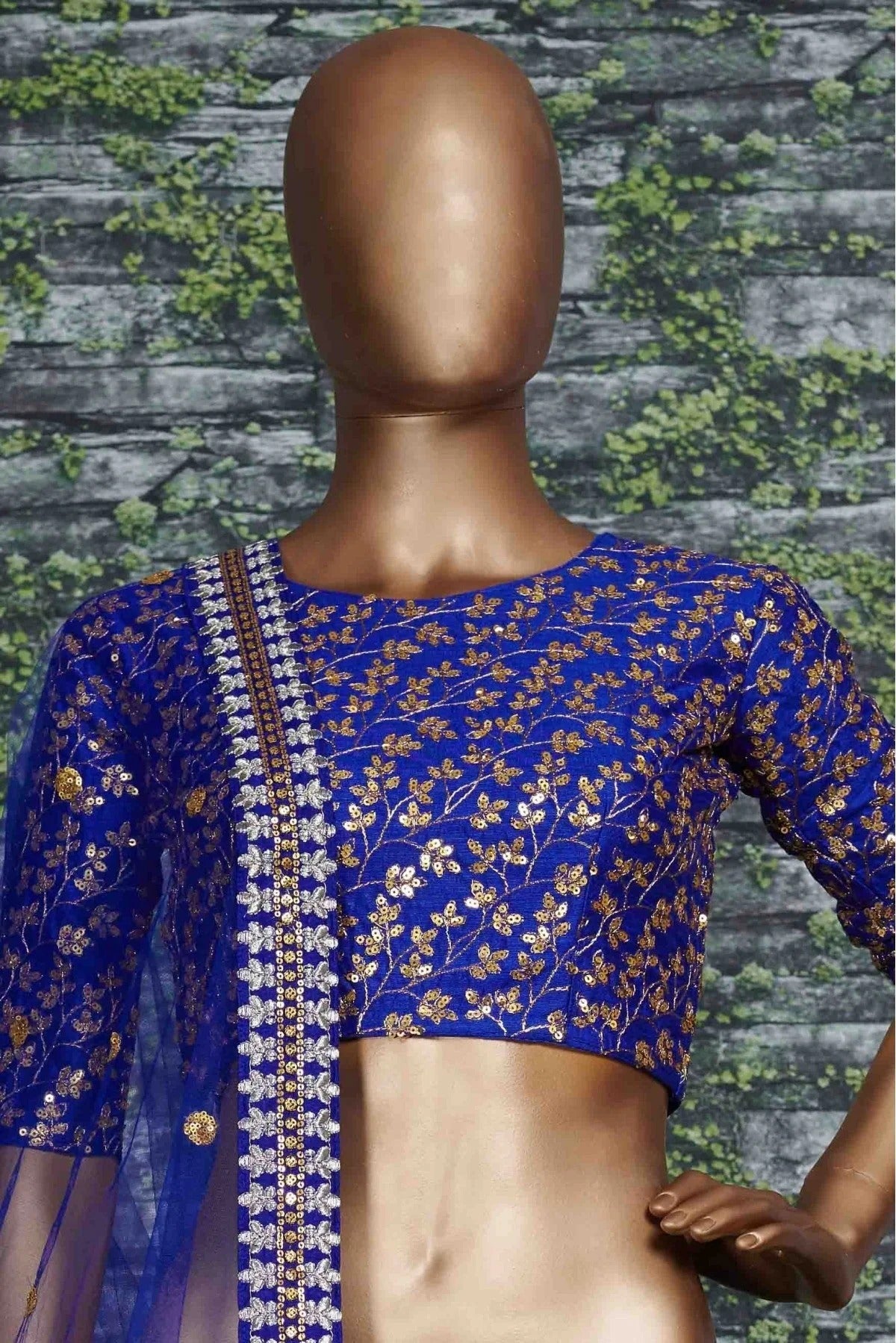 Blue Colour Banglori Silk Lehenga Choli LC1010012 B