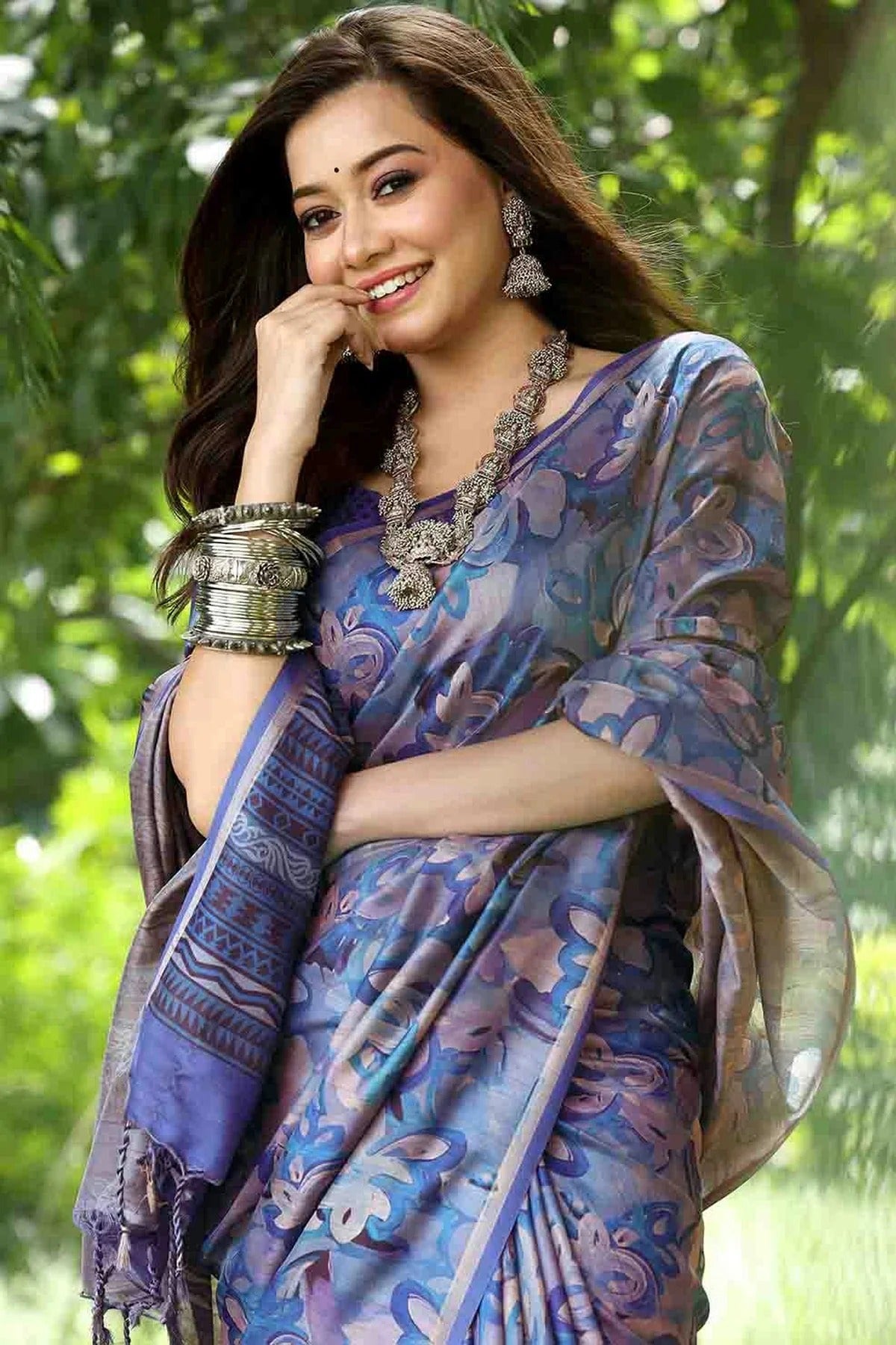 Blue Colour Cotton Silk Traditional Saree SD1260087 A