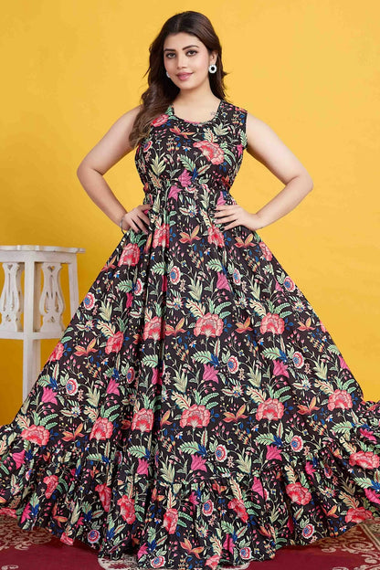 Blue Colour Cotton Stitched Anarkali Suit SS1140958 A