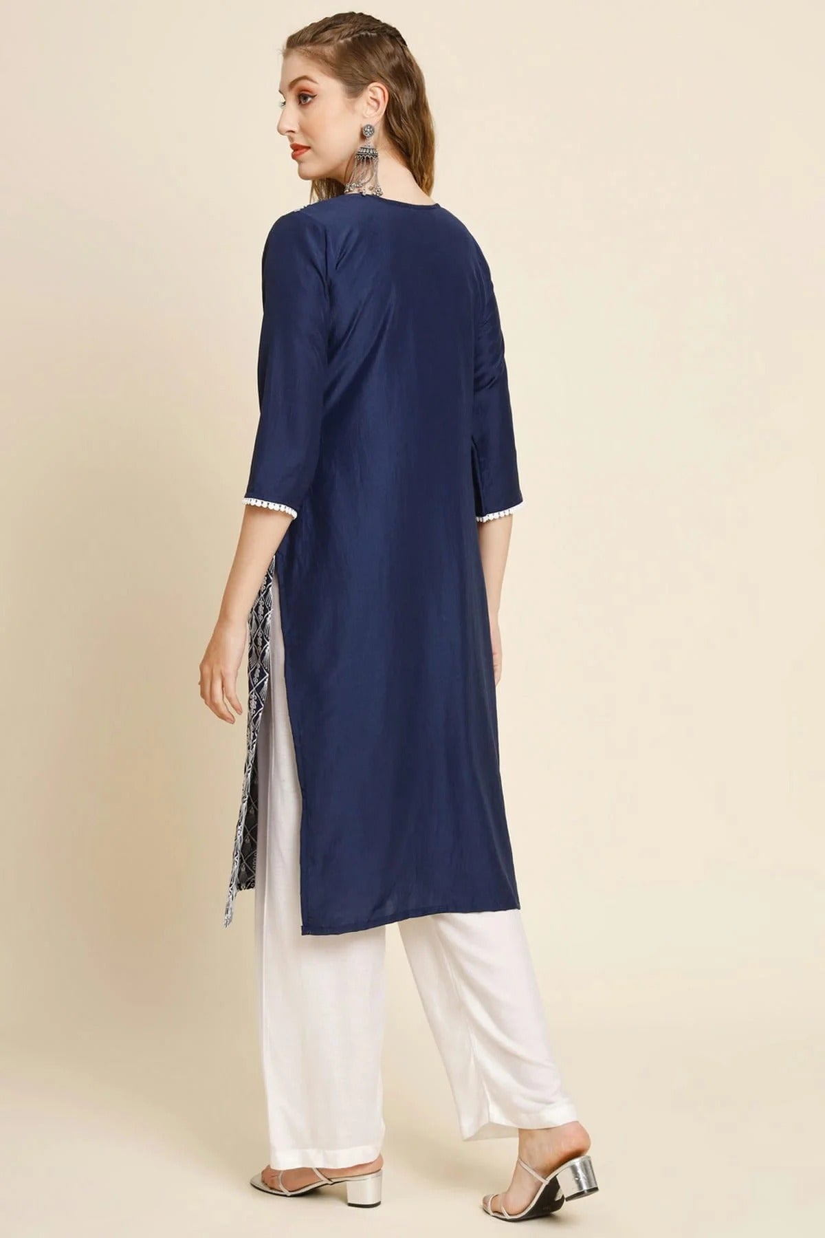 Blue Colour Georgette Kurti KR1111012 A