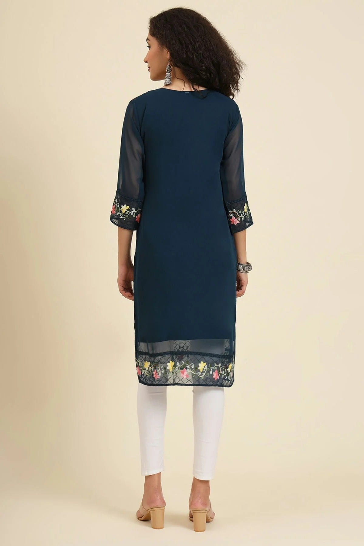Blue Colour Georgette Kurti KR1111234 A