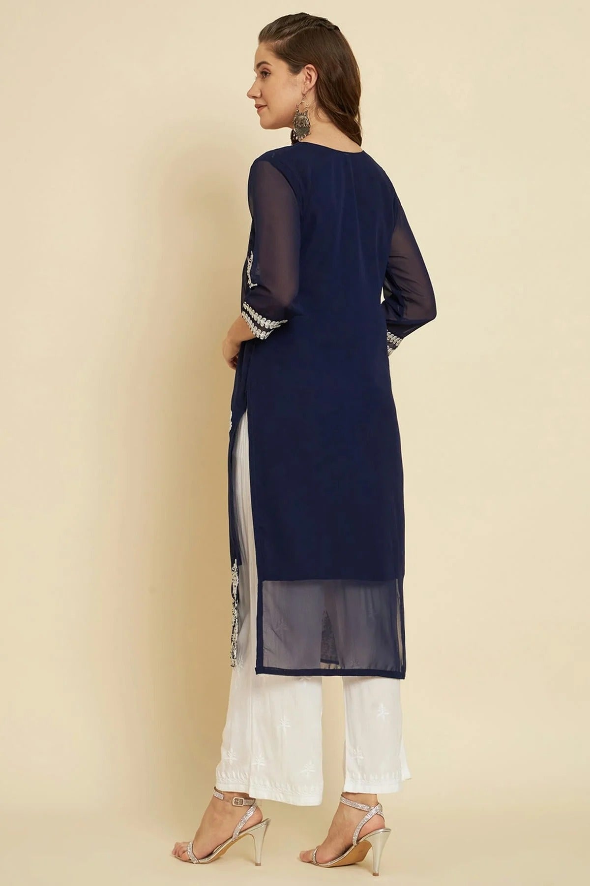 Blue Colour Georgette Kurti KR1111268 A