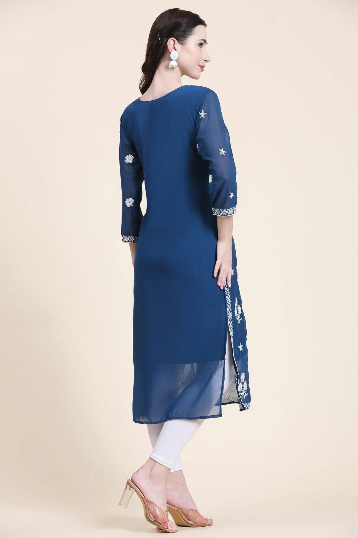 Blue Colour Georgette Kurti KR1111292 A