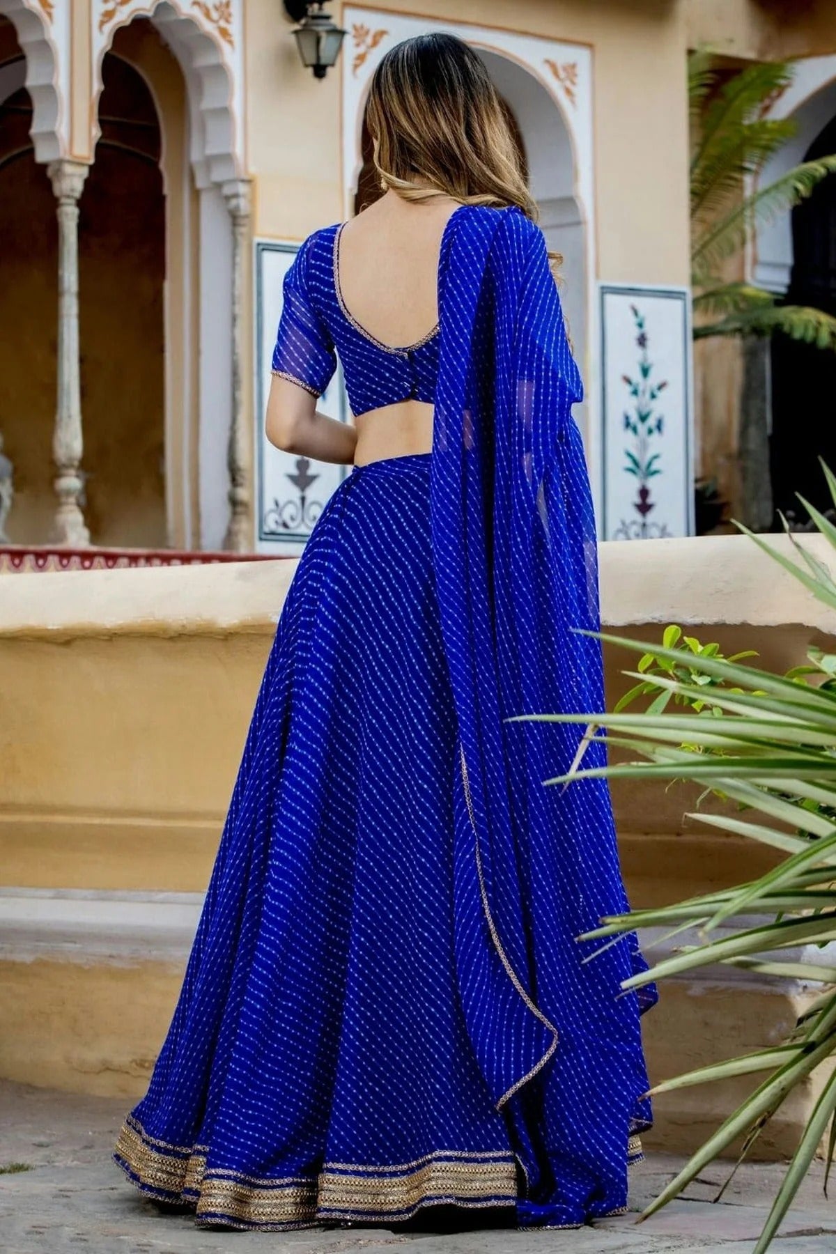 Blue Colour Georgette Lehenga Choli LC1010291 1