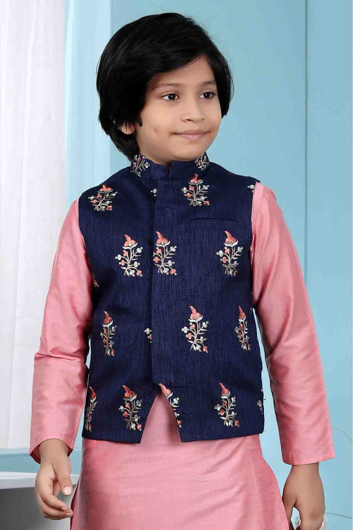 Blue Colour Handloom Silk Jacket BW1070136