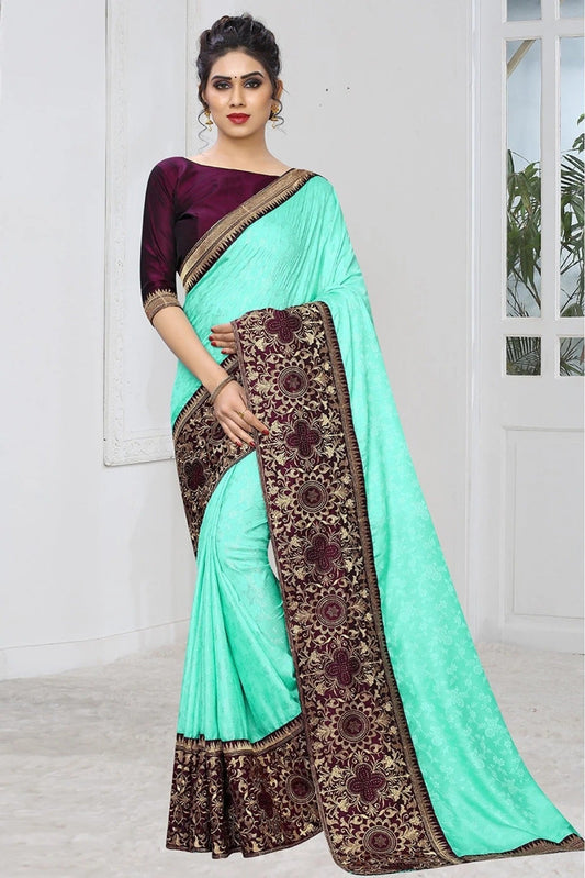 Blue Colour Jacquard Silk Designer Saree SD1120522