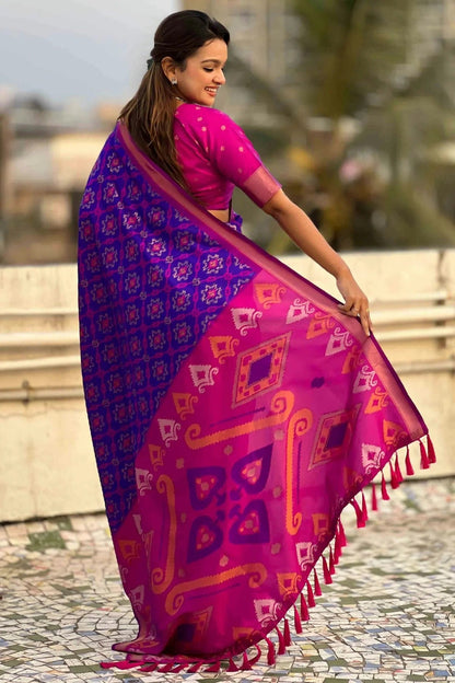 Blue Colour Patola Silk Traditional Saree SD1112670 A