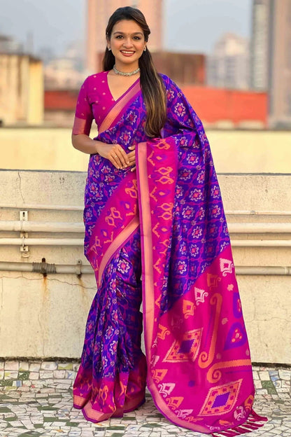 Blue Colour Patola Silk Traditional Saree SD1112670