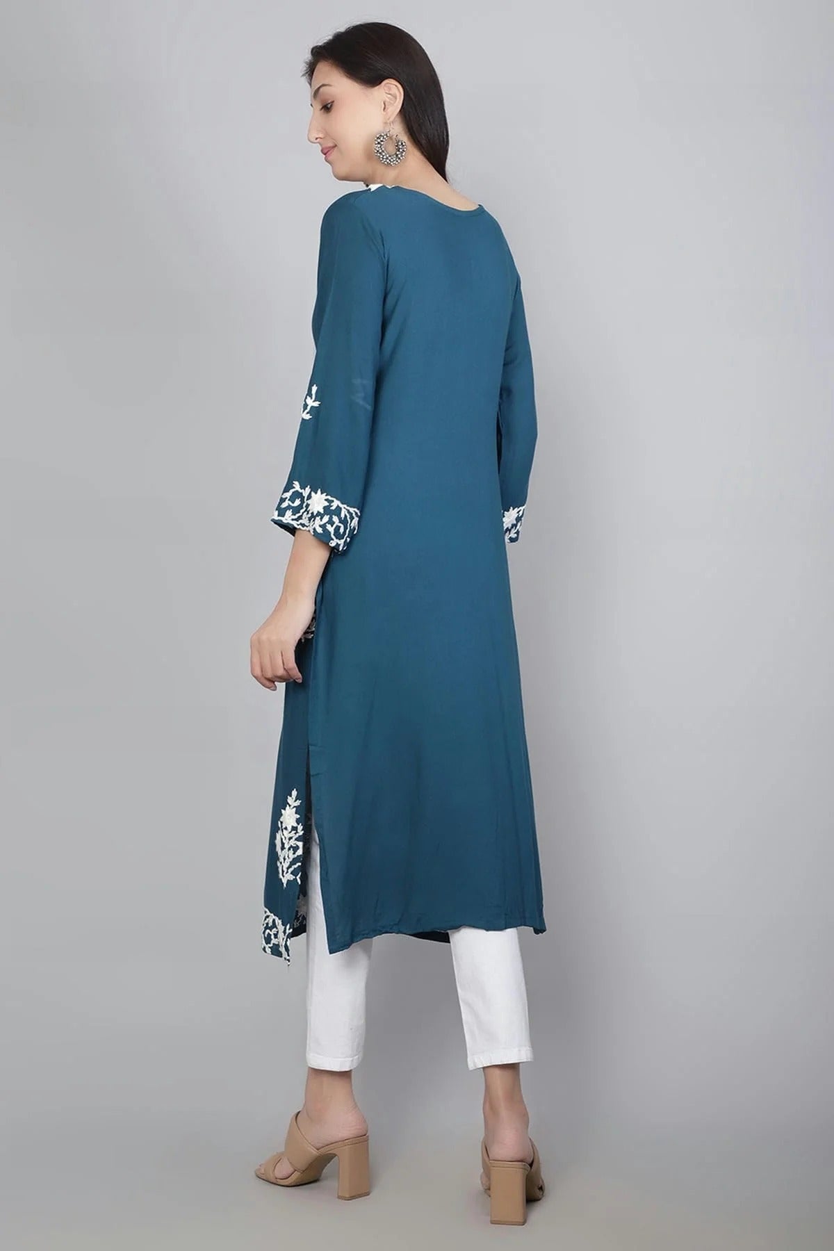 Blue Colour Rayon Kurti KR1111125 A