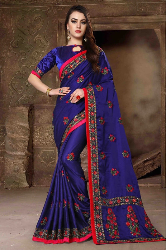 Blue Colour Silk Designer Saree SD1120446