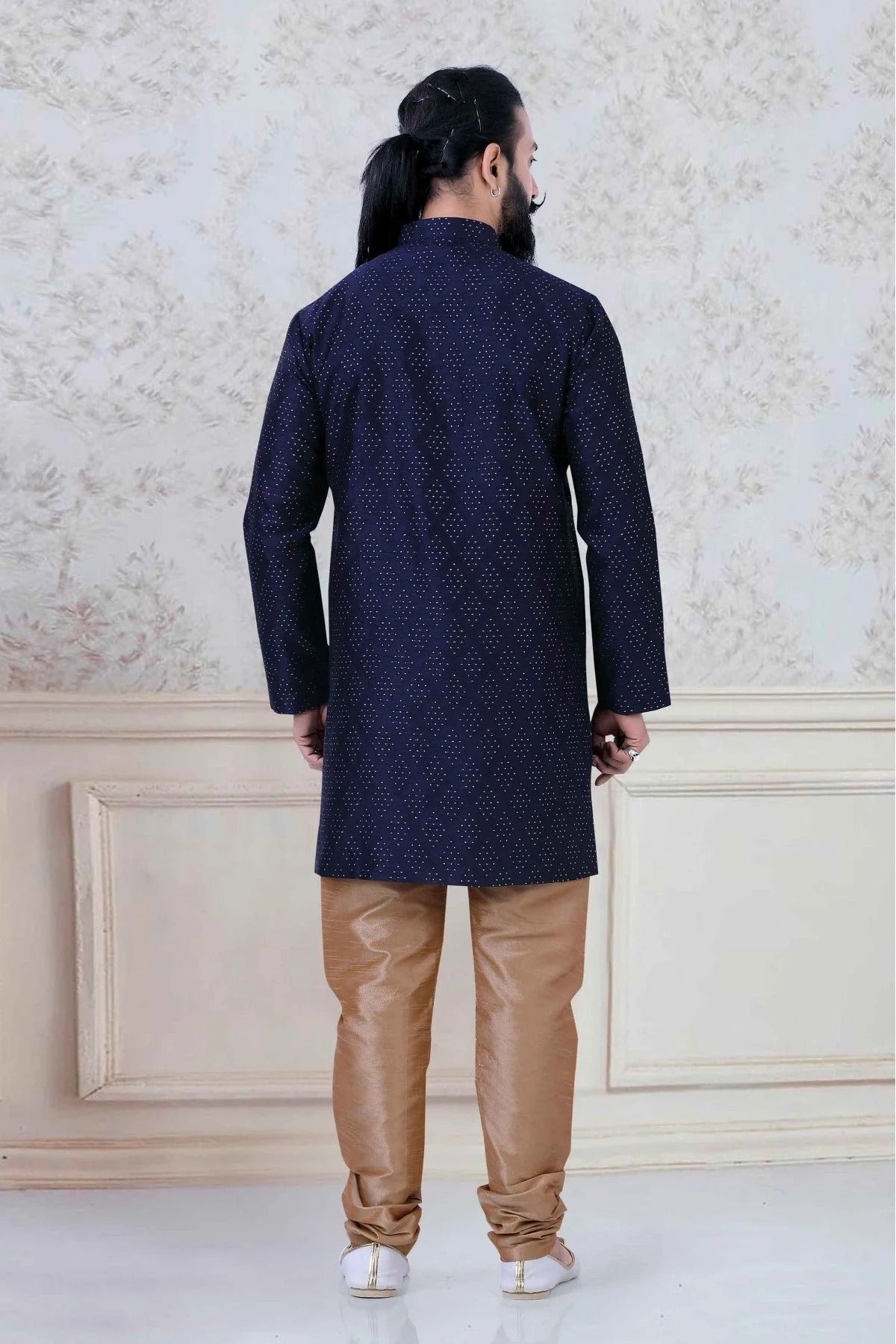 Blue Colour Silk Festival Wear Kurta Pajama KP1130071 A