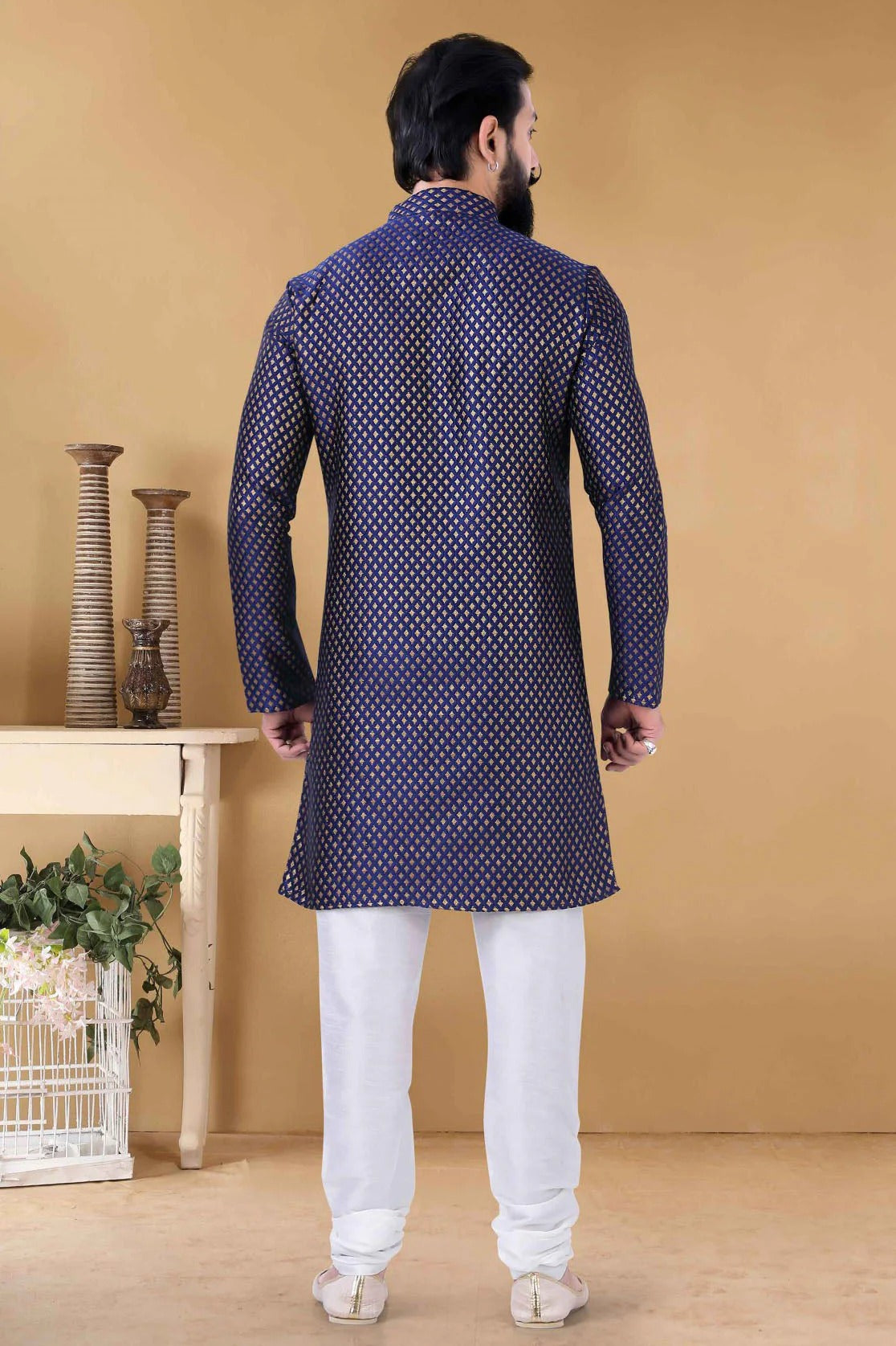 Blue Colour Silk Kurta Pajama KP1130111 A