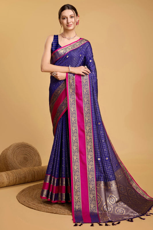 Blue Colour Silk Saree SD1110047