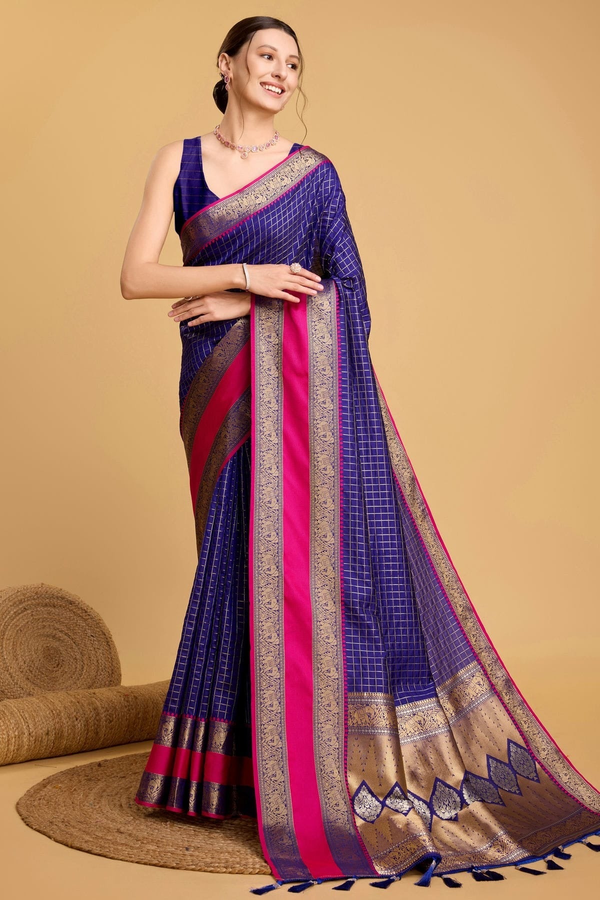 Blue Colour Silk Saree SD1110086