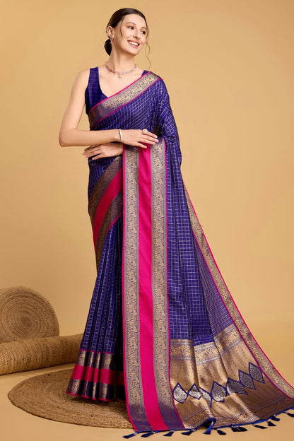 Blue Colour Silk Saree SD1110086